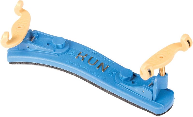 Kun Collapsible Mini Blue Shoulder Rest for 1/16-1/4 Violin - Image 3